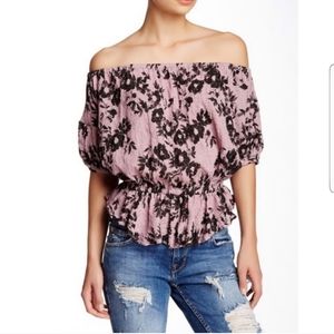 Free People Shades Of Cool Blouse Large